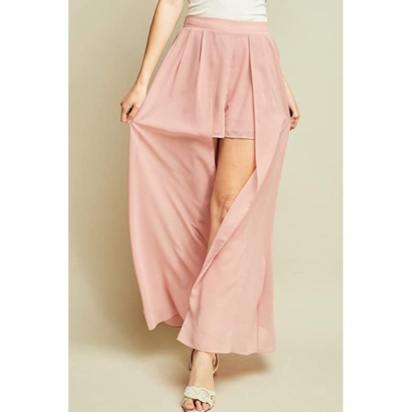 Entro High Waisted Maxi Shorts, Pink - Picture 4 of 6